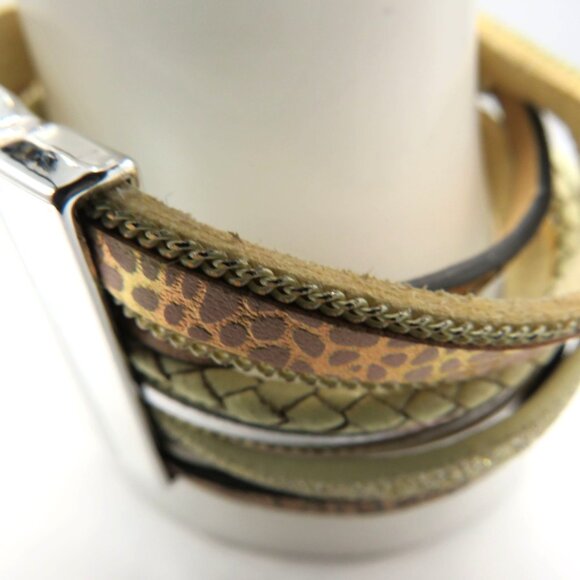 Teacher Bracelet Multi Layered Leather Wrap Beads Inspirational Quote Tree Charm - Picture 2 of 14